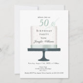 Modernes, elegante Einladung zum Geburtstag Kaart (Voorkant)