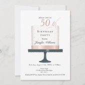 Modernes, elegante Einladung zum Geburtstag Kaart (Voorkant)