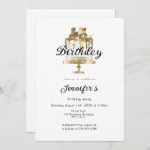 Modernes, elegantes 45. Einladung zum Geburtstag Kaart (Voorkant / Achterkant)