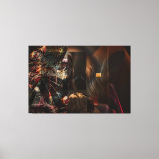 Modernes Kunstwerk Canvas Afdruk (Voorkant)