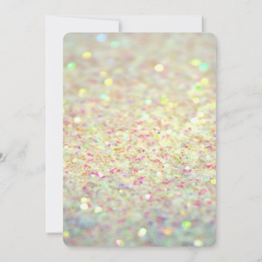 ModernGlitter Bokeh Cactus Vrijgezellenfeest Kaart (Achterkant)