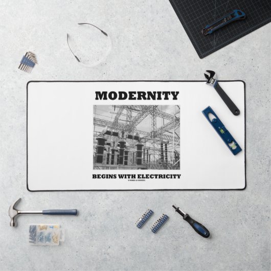 Modernisering begint met elektriciteitskabels bureaumat (Werkstation)