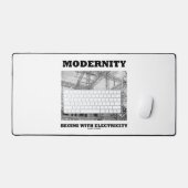 Modernisering begint met elektriciteitskabels bureaumat (Keyboard & Muis)