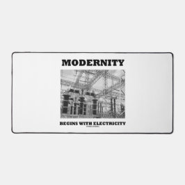 Modernisering begint met elektriciteitskabels bureaumat