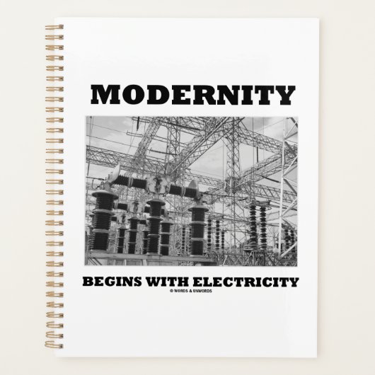 Modernisering begint met elektriciteitskabels planner (Voorkant)