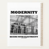 Modernisering begint met elektriciteitskabels planner (Achterkant)