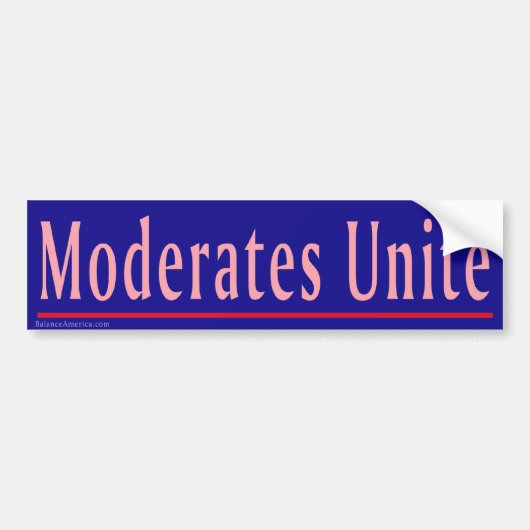 Modernisering verenigt bumpersticker (Voorkant)