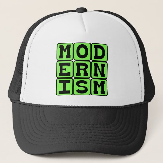 Modernisme, filosofische beweging trucker pet (Voorkant)