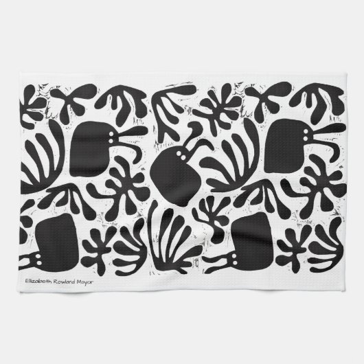 Modernist Bunny Kitchen Towel Theedoek (Horizontaal)