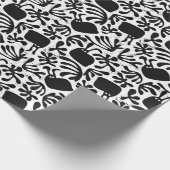 Modernist Bunny Wrapping Paper Cadeaupapier (Hoek)