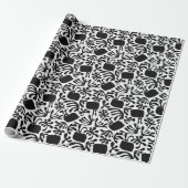 Modernist Bunny Wrapping Paper Cadeaupapier (Uitgerold)