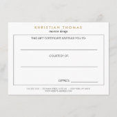  MODERNIST Cadeaubon (Achterkant)