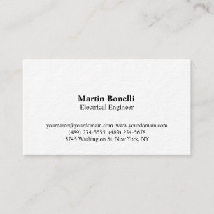 Modernist Electrical Engineer Visitekaartje
