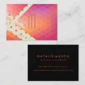 Modernist en Polka Dot Clash Visitekaartje (Voorkant / Achterkant)