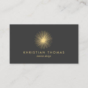  modernist gouden Spoetnik interieurontwerper 2 Visitekaartje