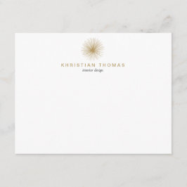  MODERNIST INTERIEUR DESIGNER Flat Note Kaart Notitiekaartje