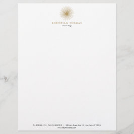 MODERNIST INTERIEURONTWERPER Letterhead Briefhoofd Sjabloon