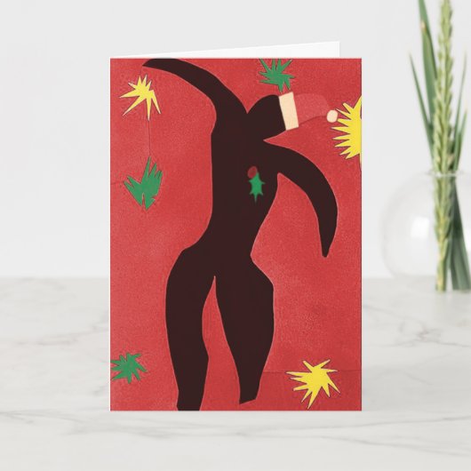 Modernist kerstfeest feestdagen kaart (Voorkant)