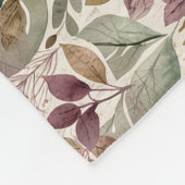 Modernist Leaf en Twig Garlands Fleece Deken (Hoek)