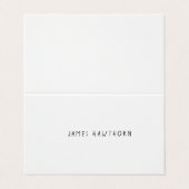 Modernist Occasion Name Card Visitekaartje (Buitenkant ongevouwen)