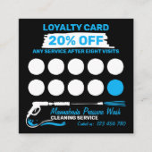 Modernist Power House Cleaning Pressure Washing Klantenkaartje (Voorkant)