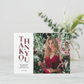 Modernist Red Afstuderen - Hartelijk dank Kaart (Staand voorkant)