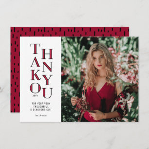 Modernist Red Afstuderen - Hartelijk dank Kaart