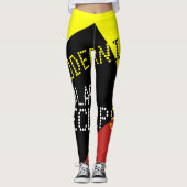 Modernist Solar Eclipse Funny aanpasbaar Leggings (Voorkant)