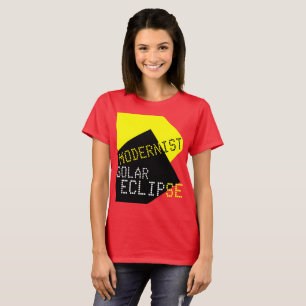 Modernist Solar Eclipse Funny aanpasbaar T-shirt