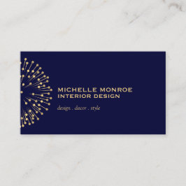  modernist Starburst Interieur Designer Marine Visitekaartje