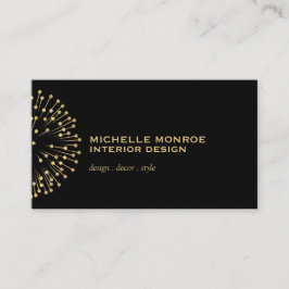  Modernist Starburst Interieurontwerper BLK Visitekaartje