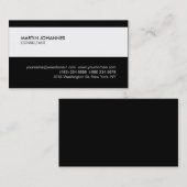 Modernist stijlvol zwart Visitekaartje (Voorkant / Achterkant)