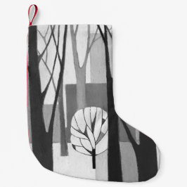 Modernist urbane winterdeklaag kleine kerstsok