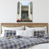 Modernist Wedding Palace, Bisjkek Frunze Canvas Afdruk (Insitu (Slaapkamer))