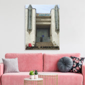 Modernist Wedding Palace, Bisjkek Frunze Canvas Afdruk (Insitu (Woonkamer))