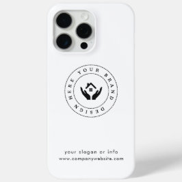 Modernistisch bewerkbaar logo en tekst iPhone 15 pro max hoesje