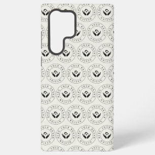 Modernistisch bewerkbaar logo en tekst samsung galaxy hoesje