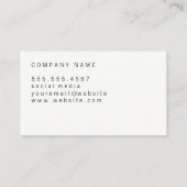 Modernistisch Expressief Visitekaartje (Achterkant)