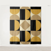 Modernistisch geometrisch ontwerp wandkleed (Voorkant)
