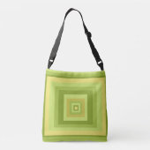 modernistische abstracte meetkundige kunst crossbody tas (Achterkant)