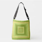 modernistische abstracte meetkundige kunst crossbody tas (Voorkant)