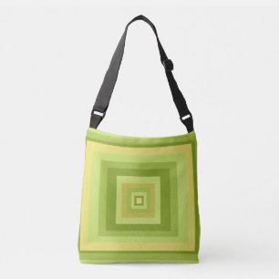 modernistische abstracte meetkundige kunst crossbody tas