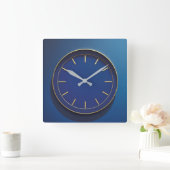 Modernistische Blauwe Wandklok (Huis)