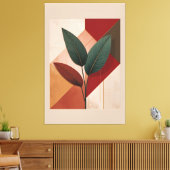 Modernistische botanische geometrische compositie canvas afdruk (Insitu (Woonkamer))