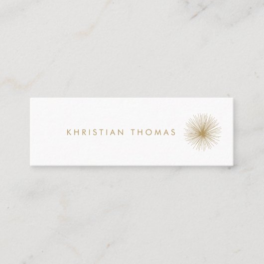 MODERNISTISCHE INTERIEURONTWERPER Slim Mini Visitekaartje (Voorkant)