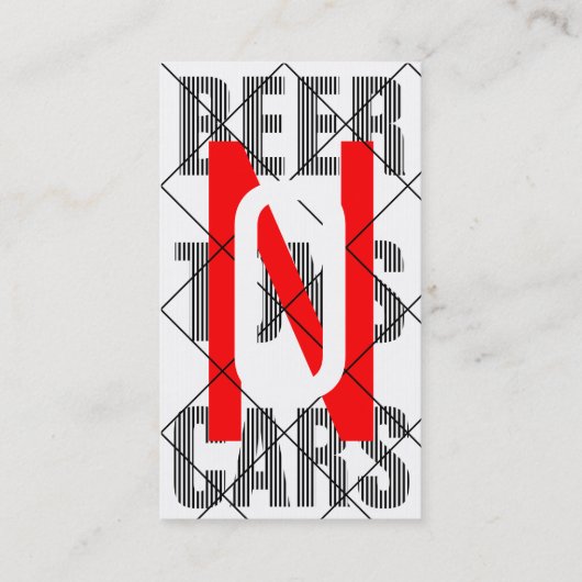 modernistische kaarten visitekaartje (Achterkant)