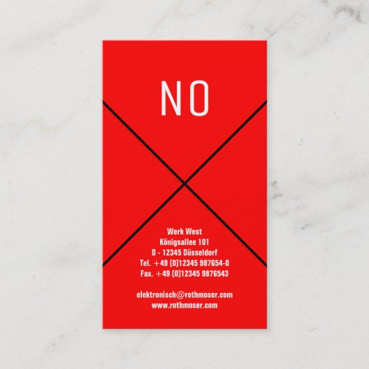 modernistische kaarten visitekaartje (Voorkant)