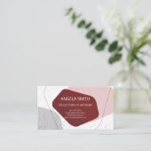 Modernistische vormen visitekaartje (Staand voorkant)