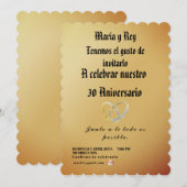 Moderno,dorado Minimalista Celebracion Kaart (Voorkant / Achterkant)