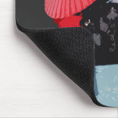 Moderno Vermelho Estilizado Japonesa Arte Muismat (Hoek)